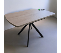 Стол обеденный раздвижной ЛЮКС-Д, Дуб Корбридж серый, 120(160)*80 см